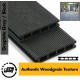 Composite Decking Board Eco Wood Grain / Grooved - Plastic Decking PVC Decking WPC Decking - Black / Grey / Brown / Anthracite - Price Per / Square M (1 sq m)